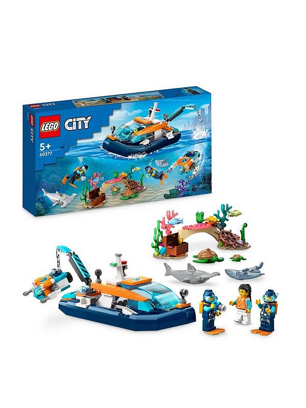 Image 1 of 6 of LEGO City Explorer Diving Boat Toy Ocean Set 60377