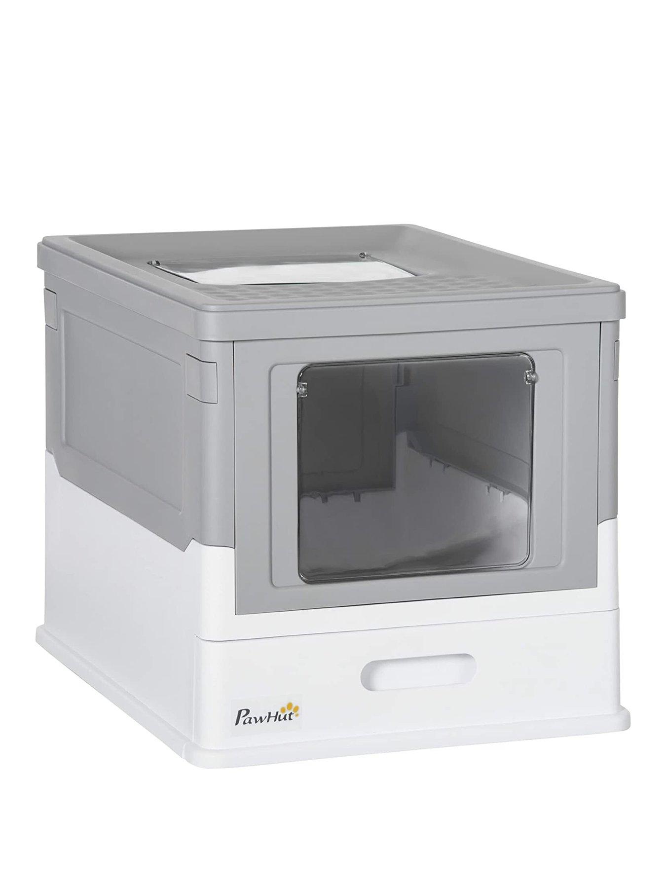 PawHut Hooded Cat Litter Box Scoop Included very.co.uk