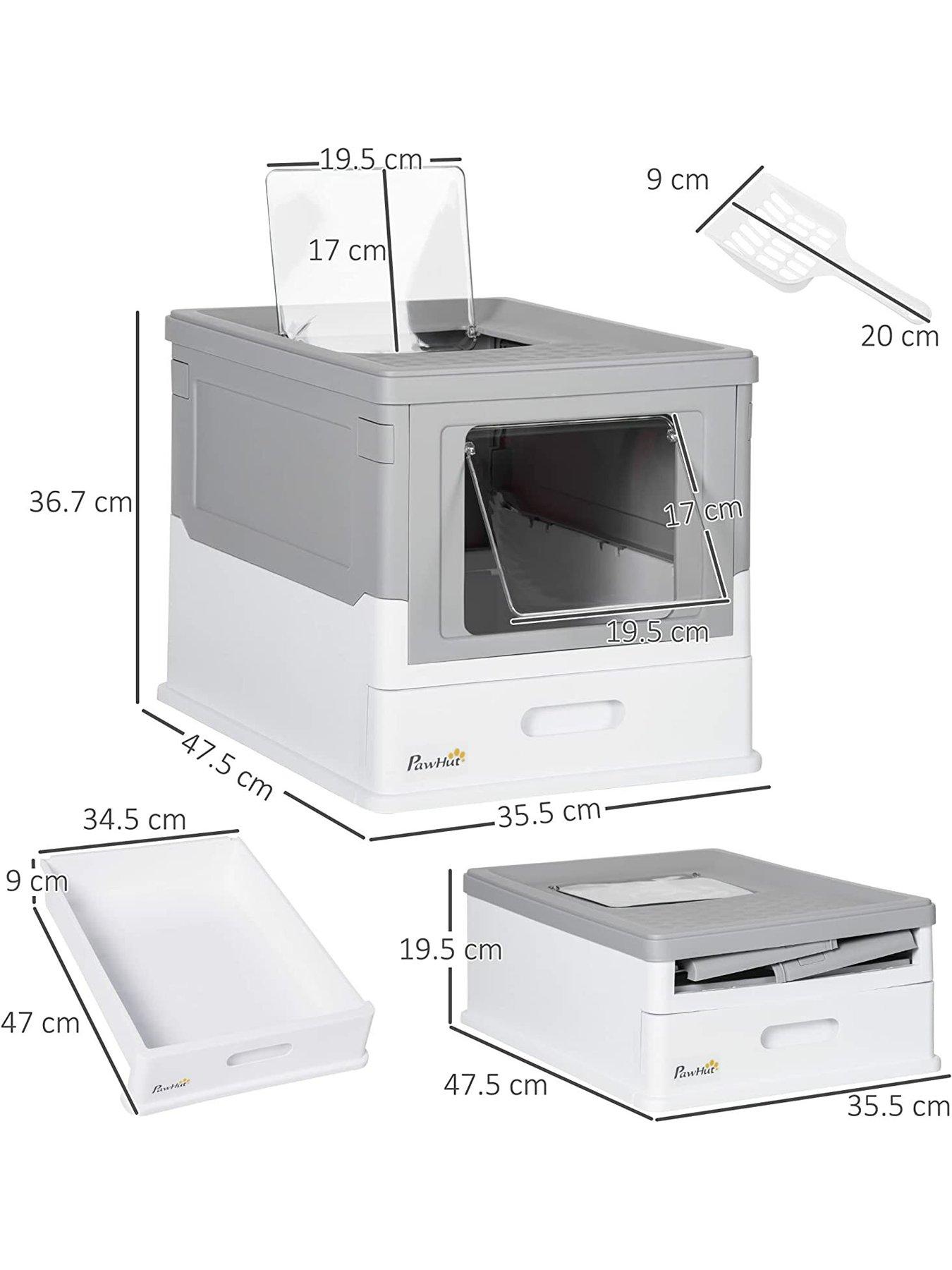 Image 2 of 7 of PawHut Hooded Cat Litter -&nbsp;Box Scoop Included