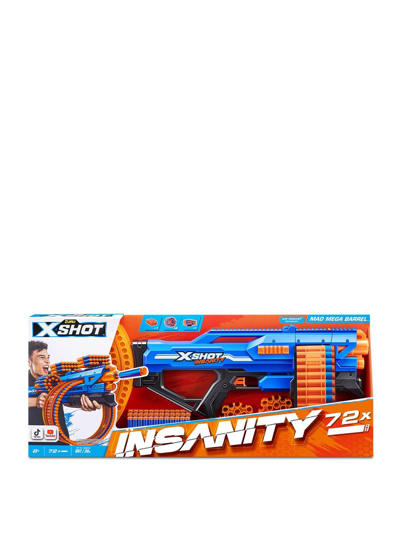 X-Shot Insanity Mad Mega Barrel (72 Darts) By ZURU Plastic, 05/29/2024