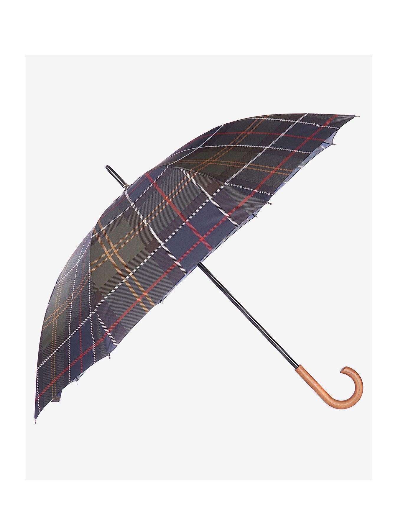 Barbour Tartan Walker Umbrella - Dark Green