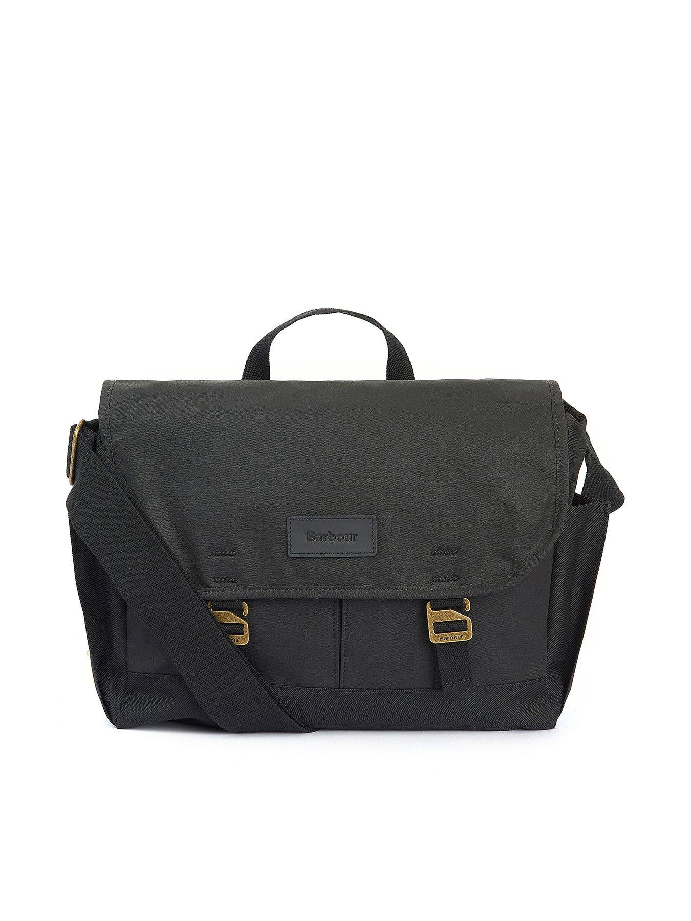 Essential Wax Messenger Bag Black