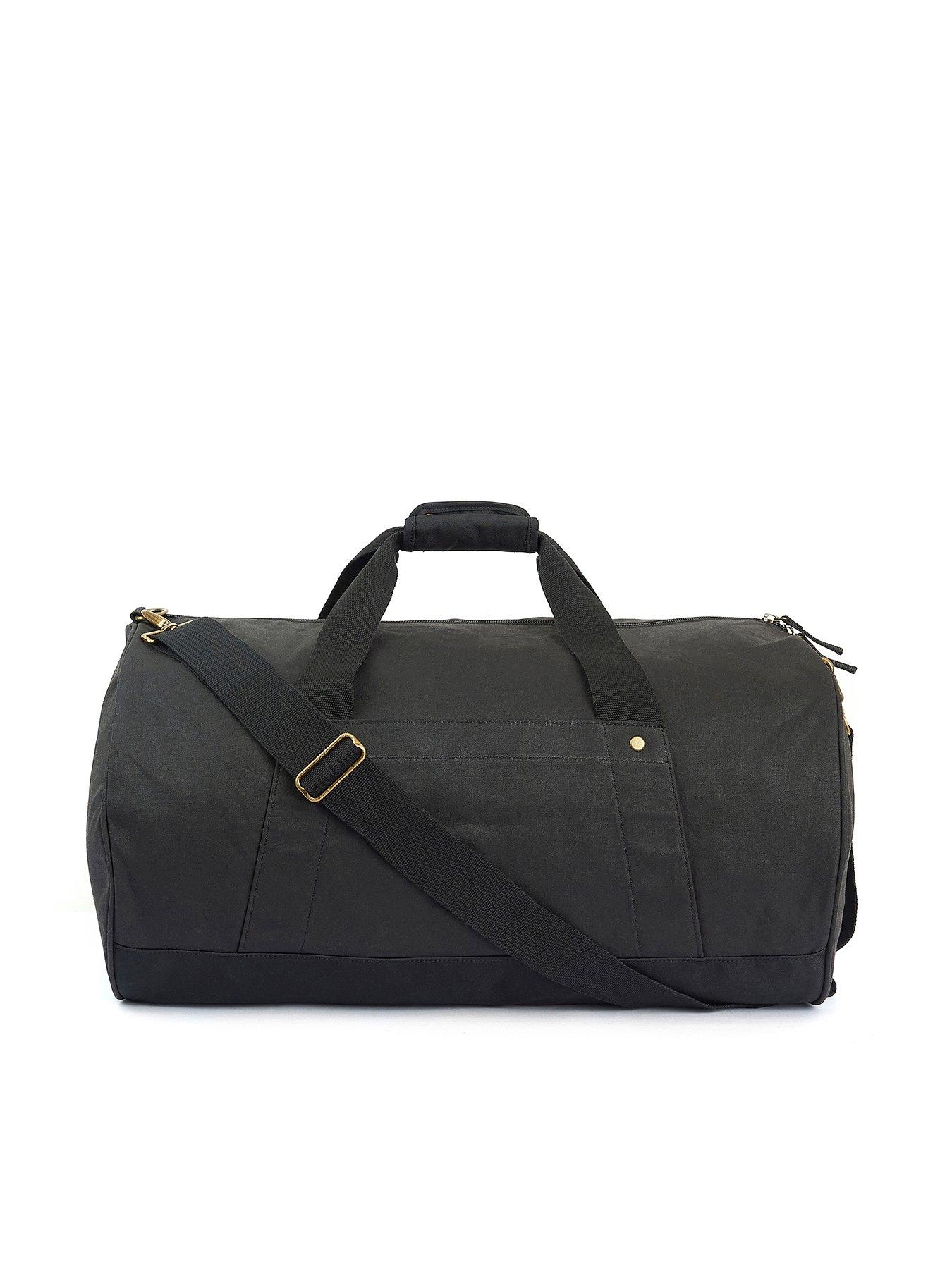 Barbour Explorer Wax Duffle Bag - Black | very.co.uk