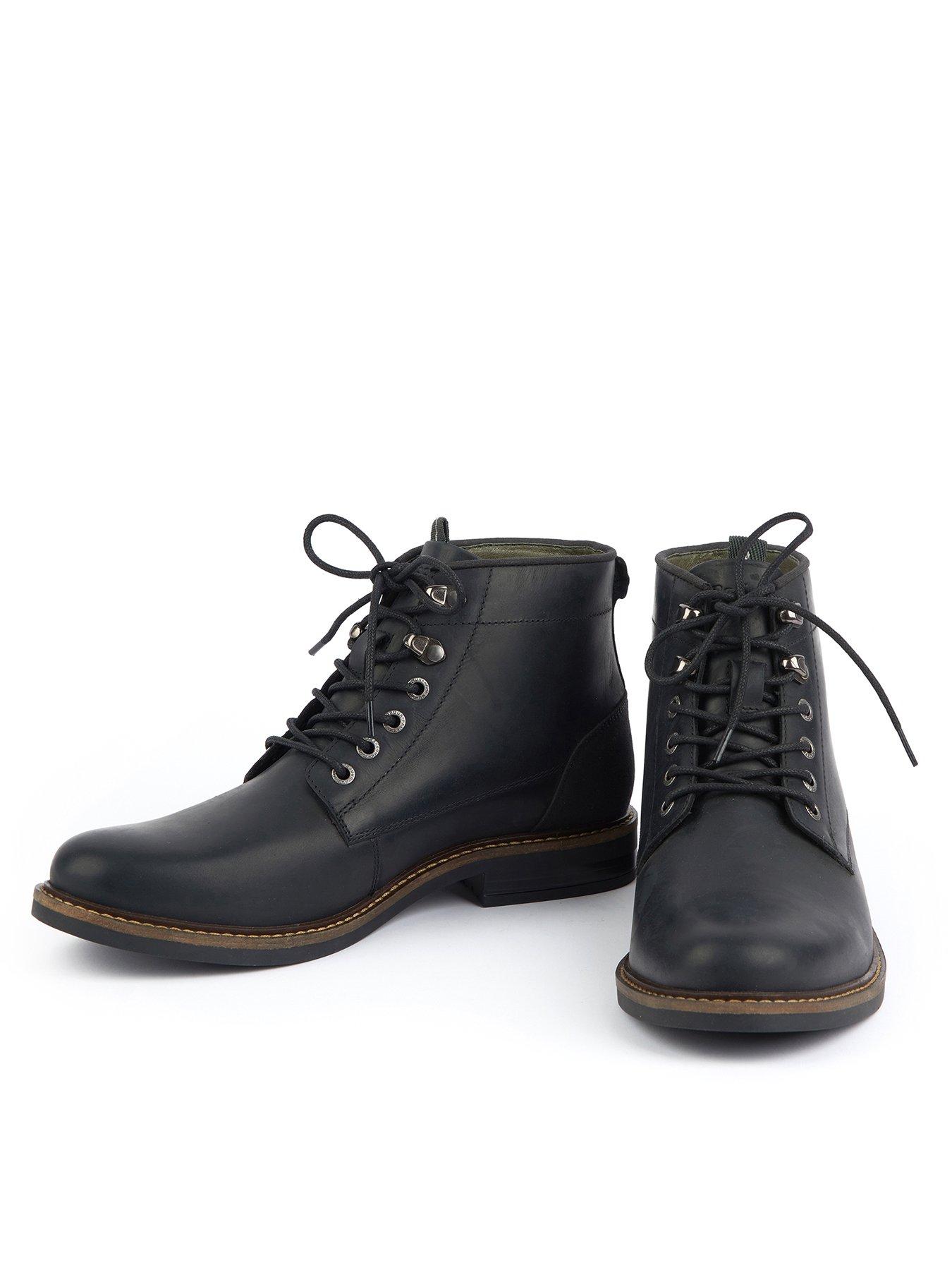 Image 3 of 5 of Barbour Deckham Leather Boots - Black