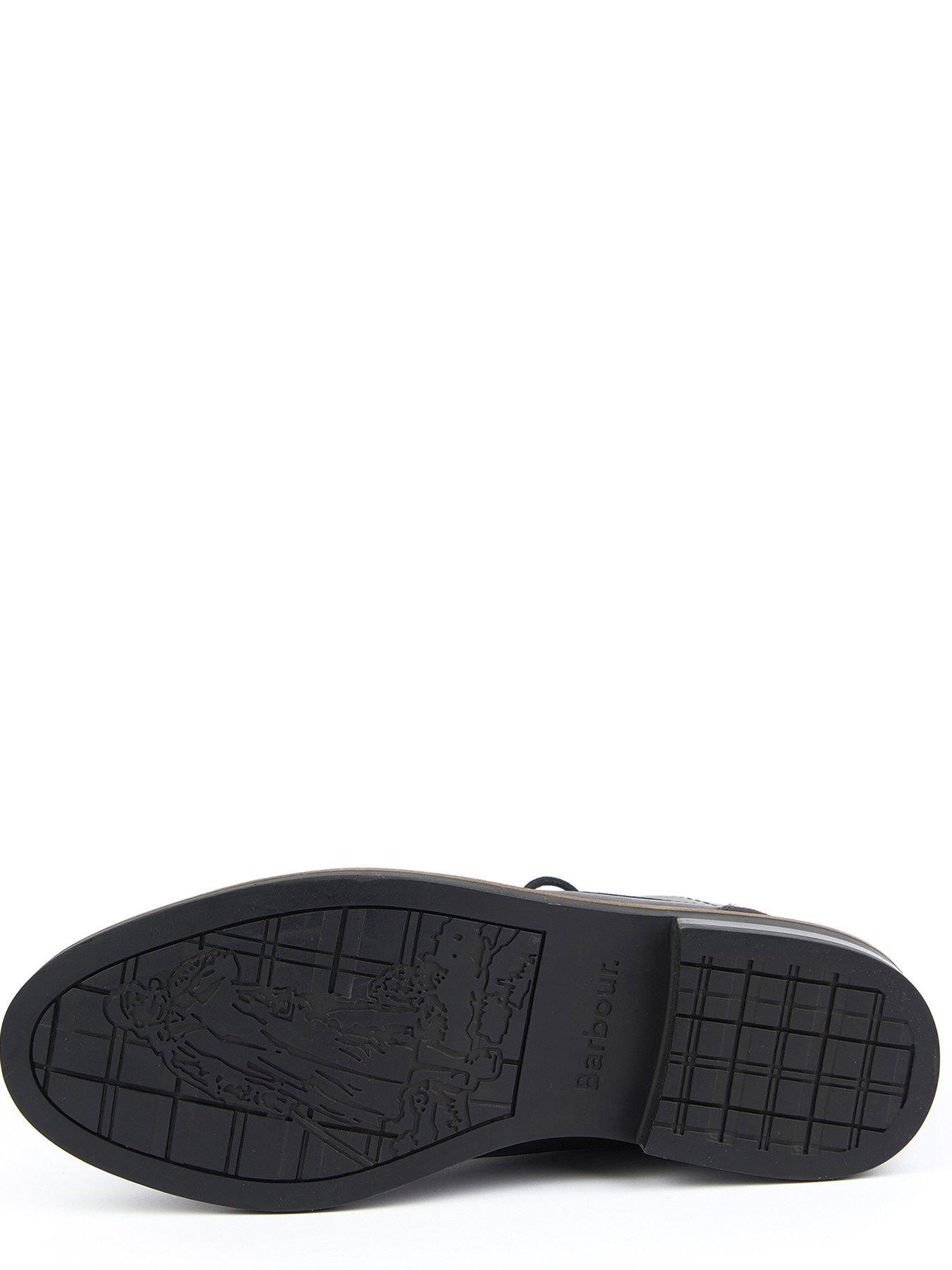Image 4 of 5 of Barbour Deckham Leather Boots - Black