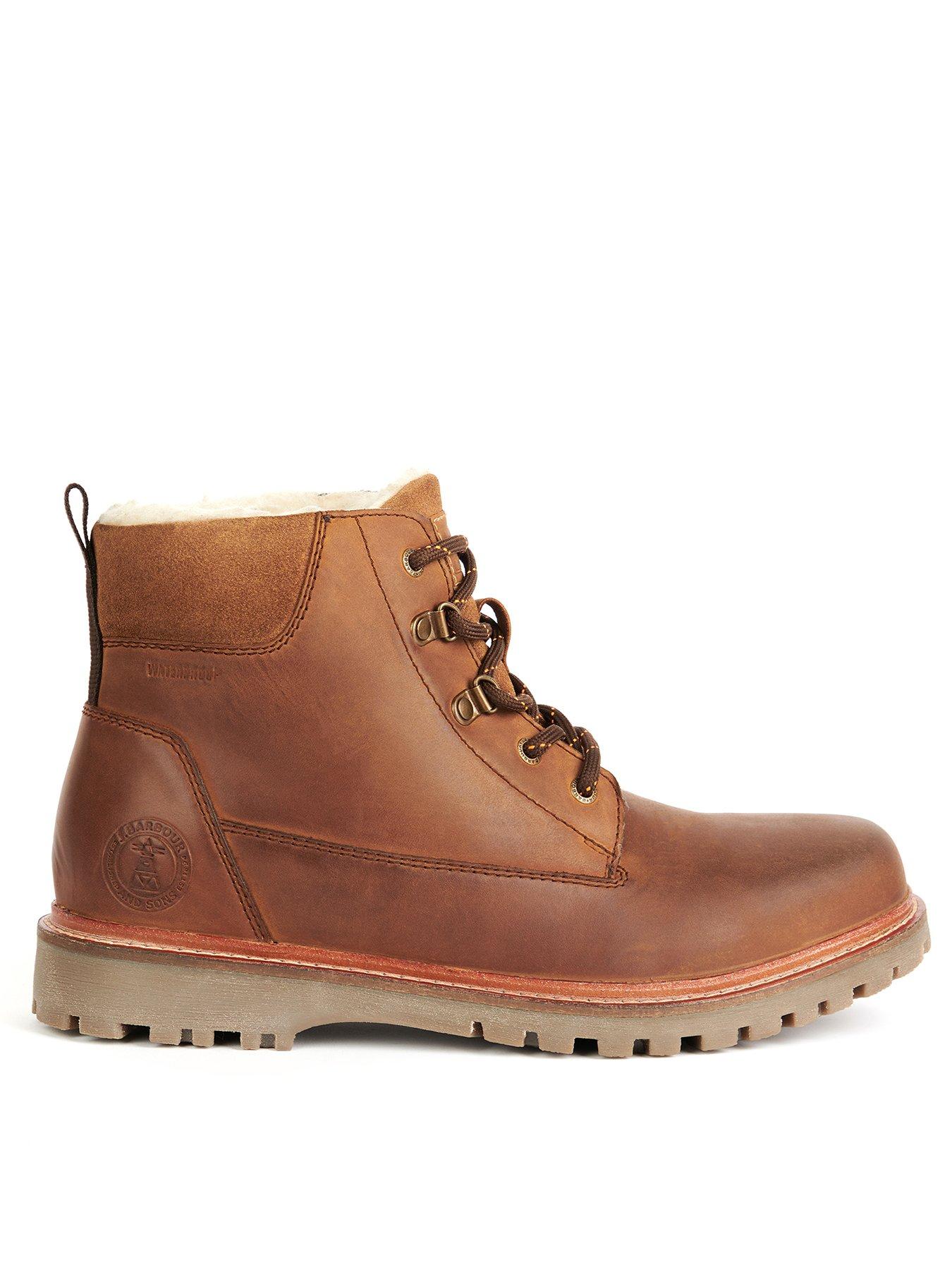 Barbour leather store boots