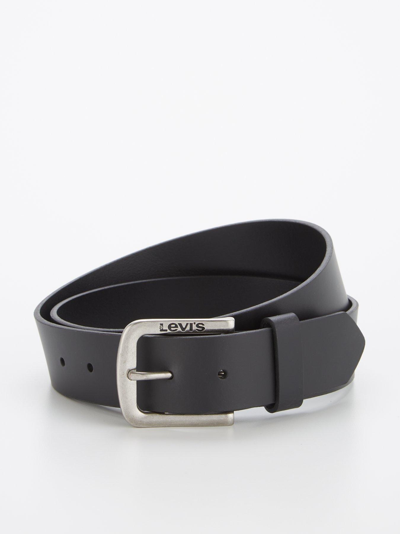 Levis Seine Leather Belt Black Uk