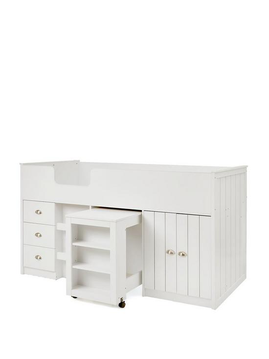 stillFront image of very-home-atlanta-mid-sleeper-bed-with-storage-and-pull-out-desk-white