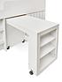  image of very-home-atlanta-mid-sleeper-bed-with-storage-and-pull-out-desk-white