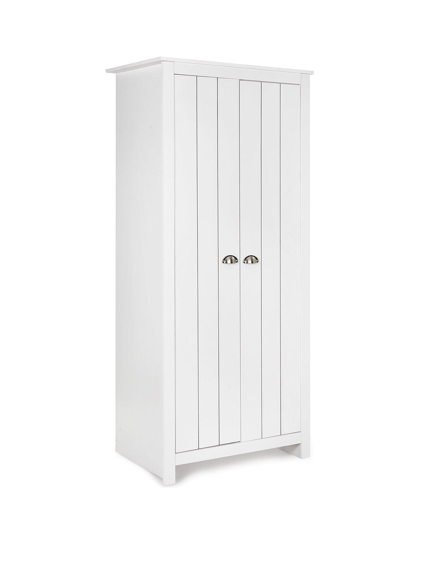 Image 3 of 6 of The Very Collection Atlanta 3 Piece Package - 2 Door Wardrobe, 4 Drawer Chest and 2 Drawer Bedside Chest - White