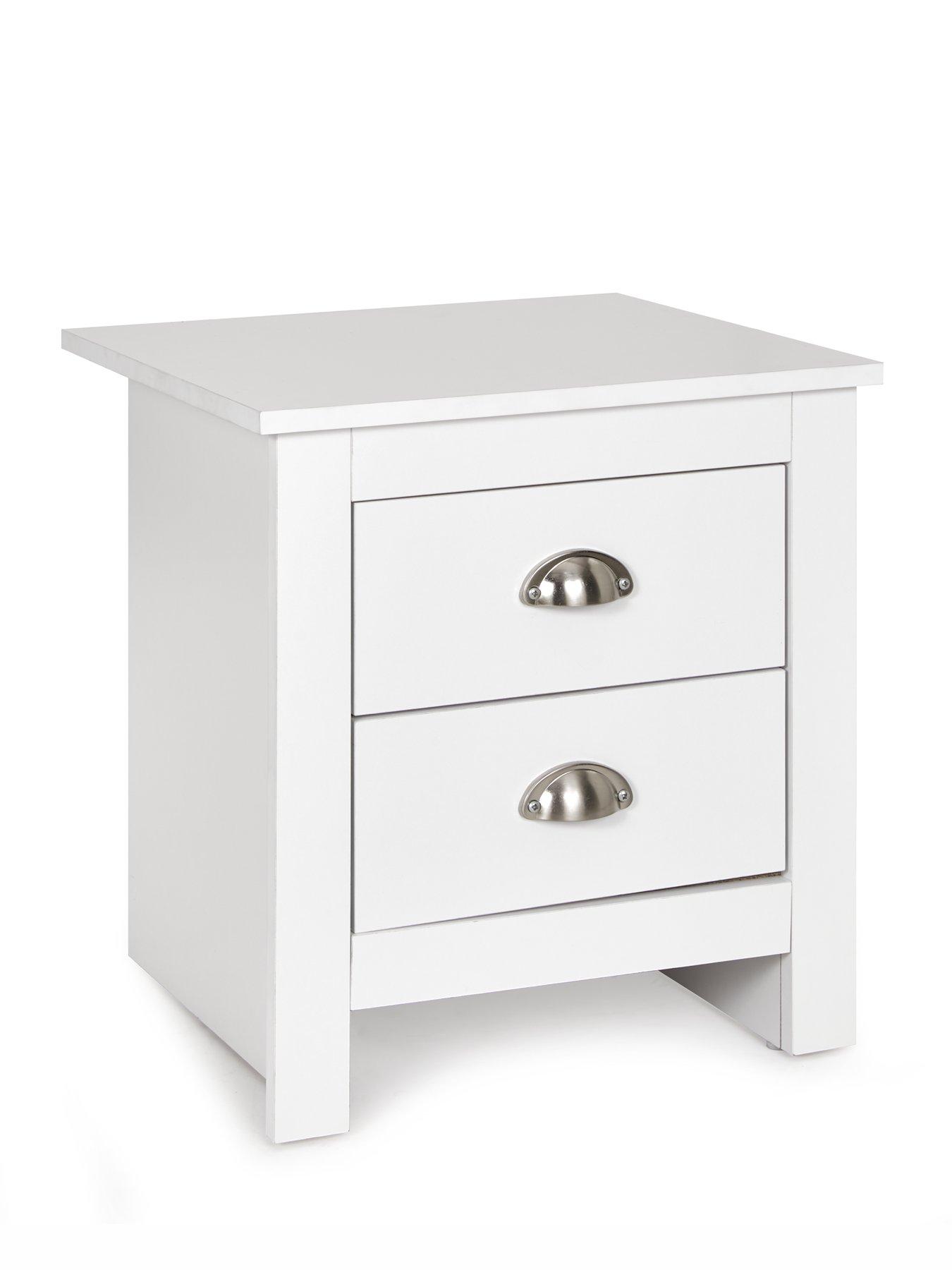 Image 5 of 6 of The Very Collection Atlanta 3 Piece Package - 2 Door Wardrobe, 4 Drawer Chest and 2 Drawer Bedside Chest - White
