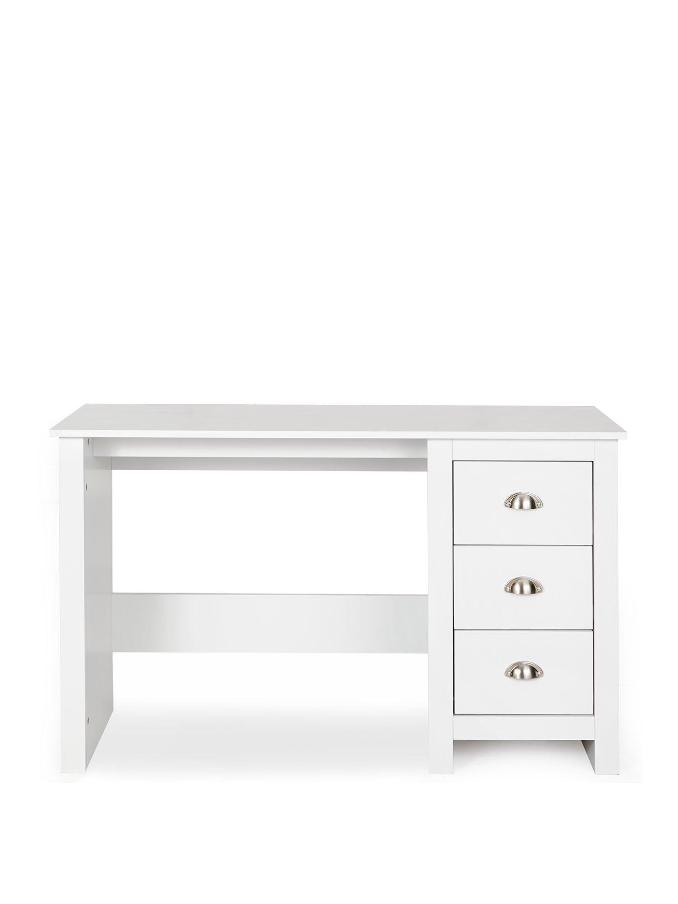 Very Home Atlanta Study Desk White very.co.uk