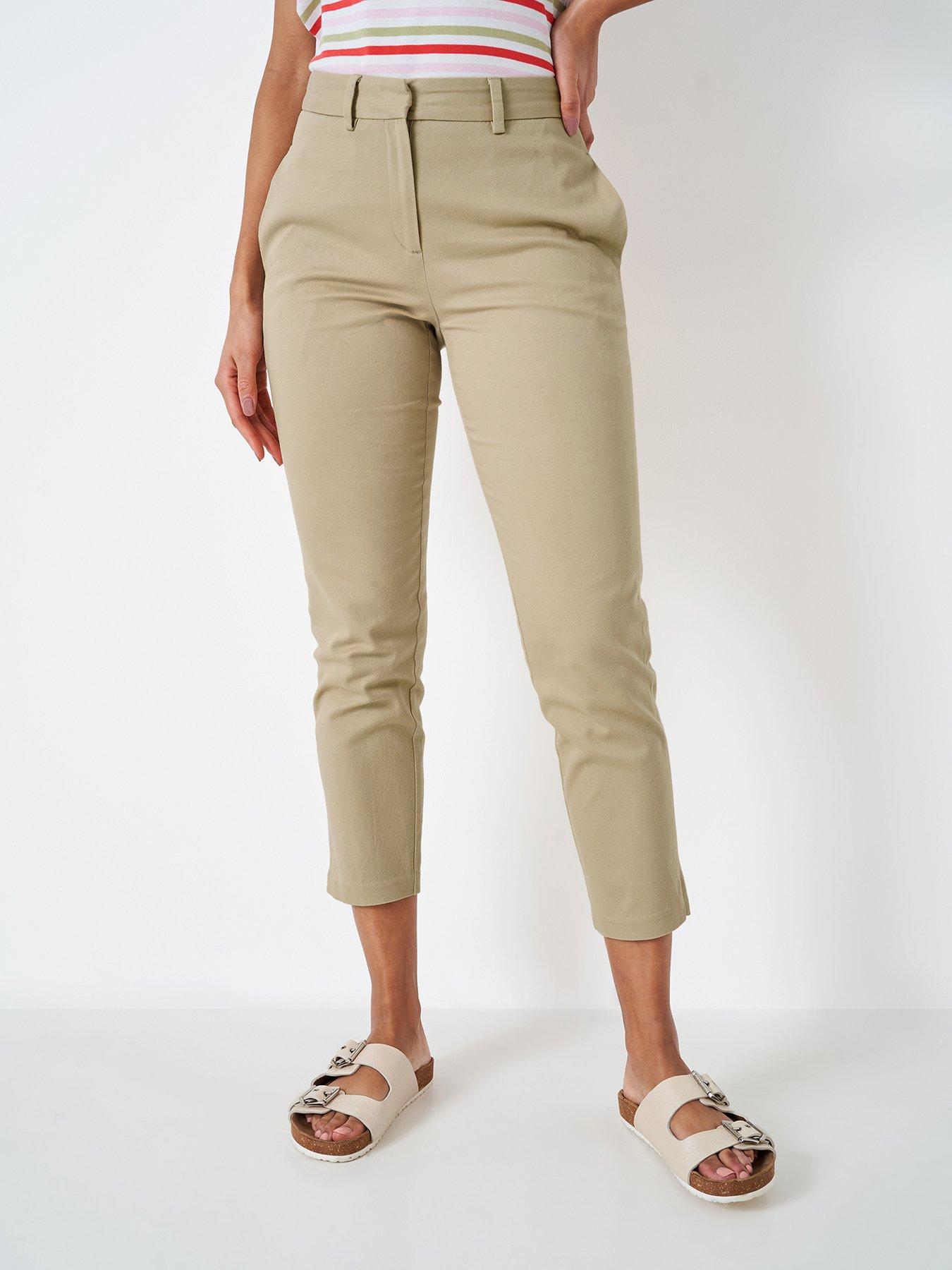 Crew Clothing Capri Pant - Beige