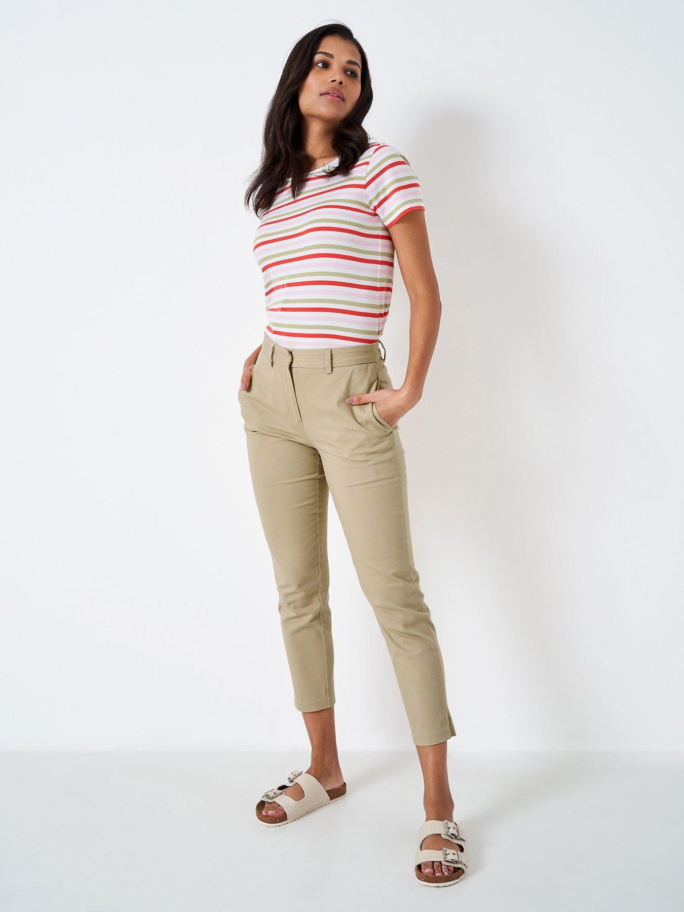 Beige on sale capri trousers