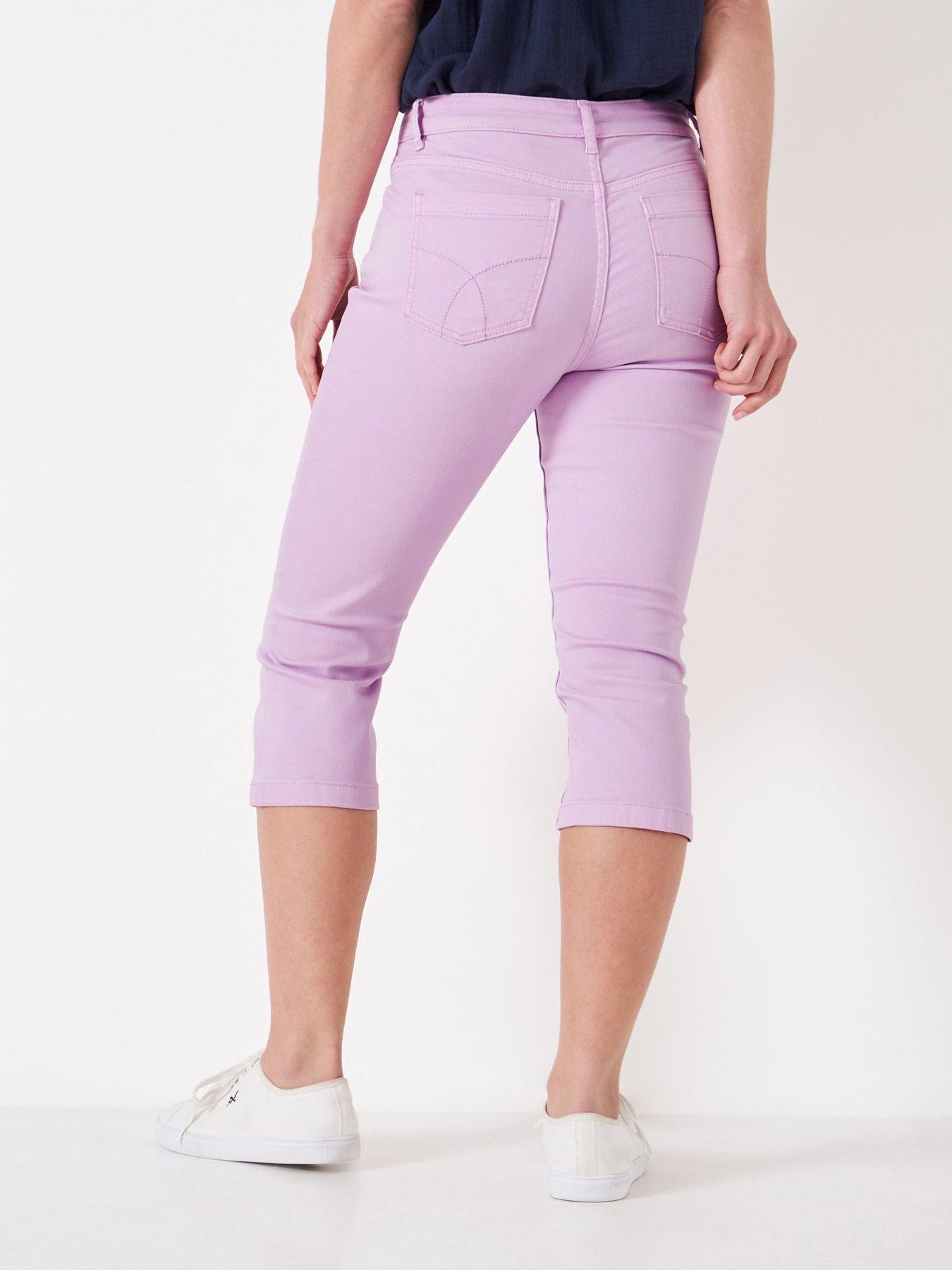 Mia Crop Trousers - Purple