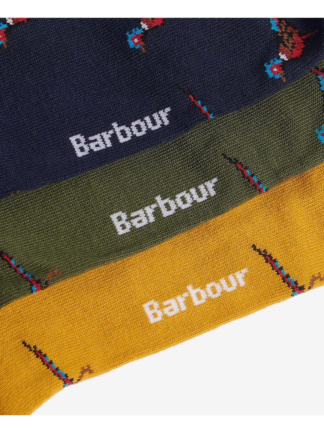 Barbour Pheasant 3 pack Socks Gift Box Multi Very