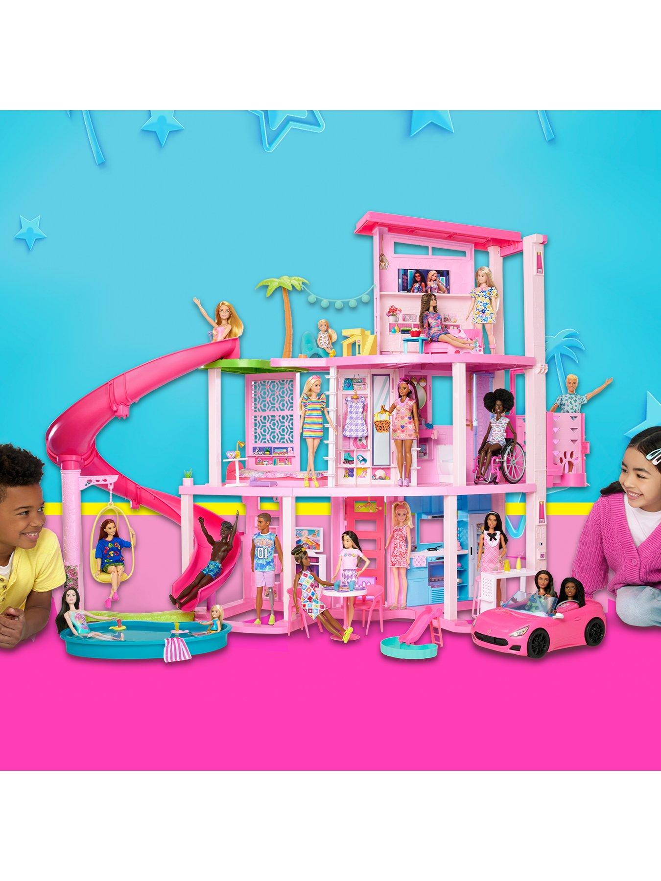 Barbie doll house with 2024 slide