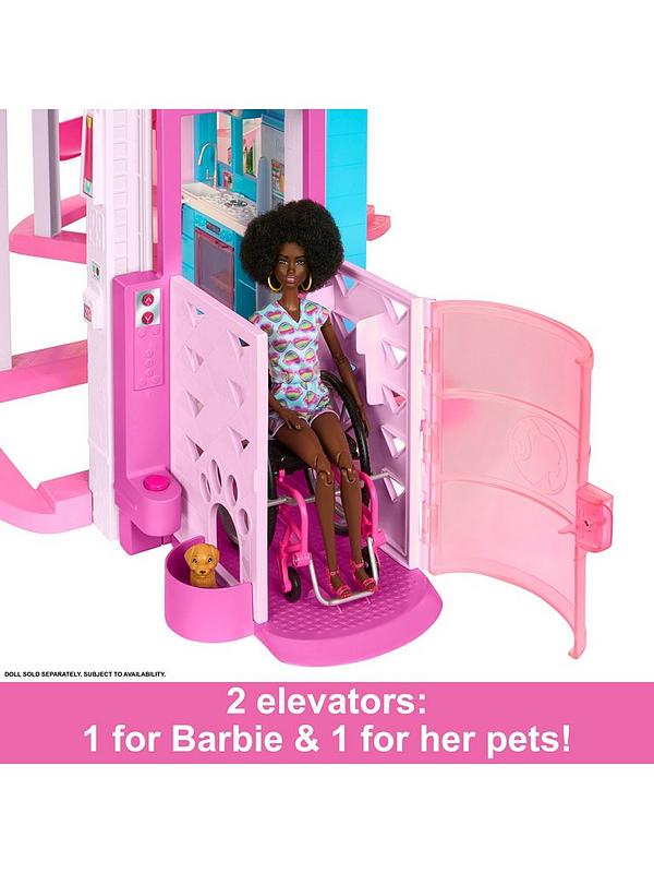 Image 6 of 7 of Barbie DreamHouse Doll Playset, Slide and Accessories