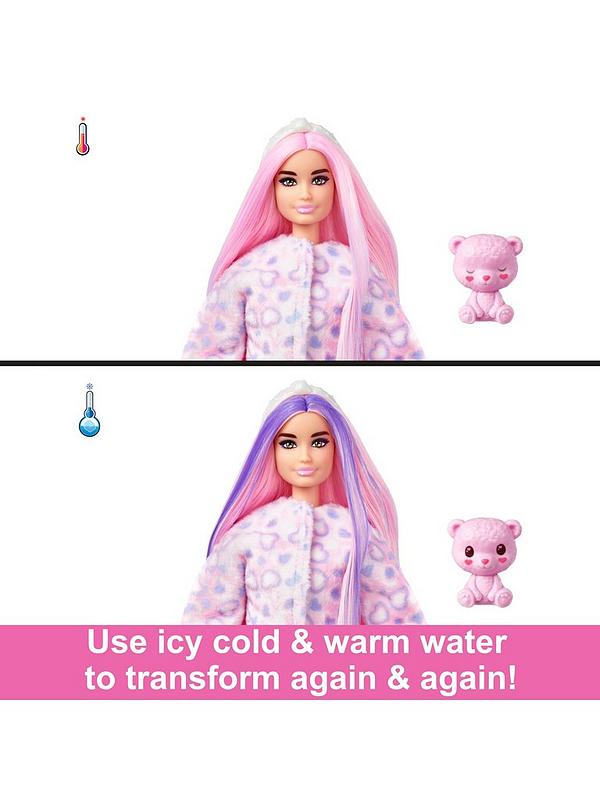 Image 4 of 6 of Barbie Cutie Reveal - Cozy Cute Tees Teddy Bear Doll