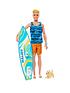  image of barbie-ken-beach-day-doll-piece-count