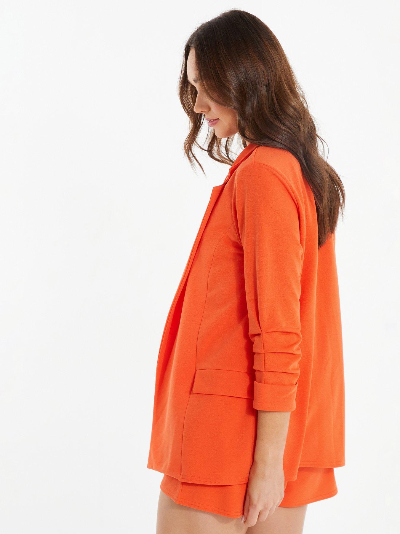 Orange blazer hot sale for ladies