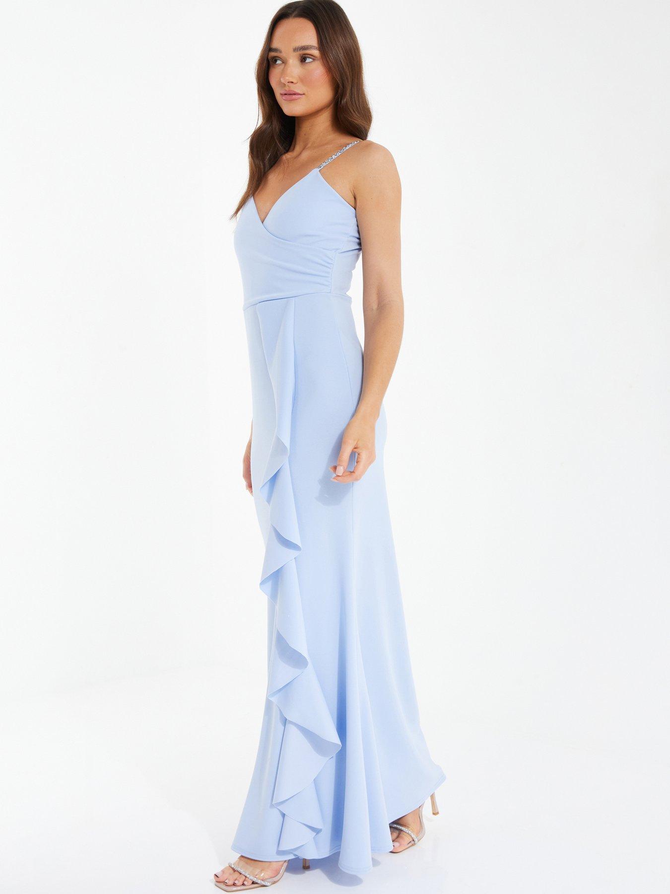 Quiz baby blue hot sale bridesmaid dresses