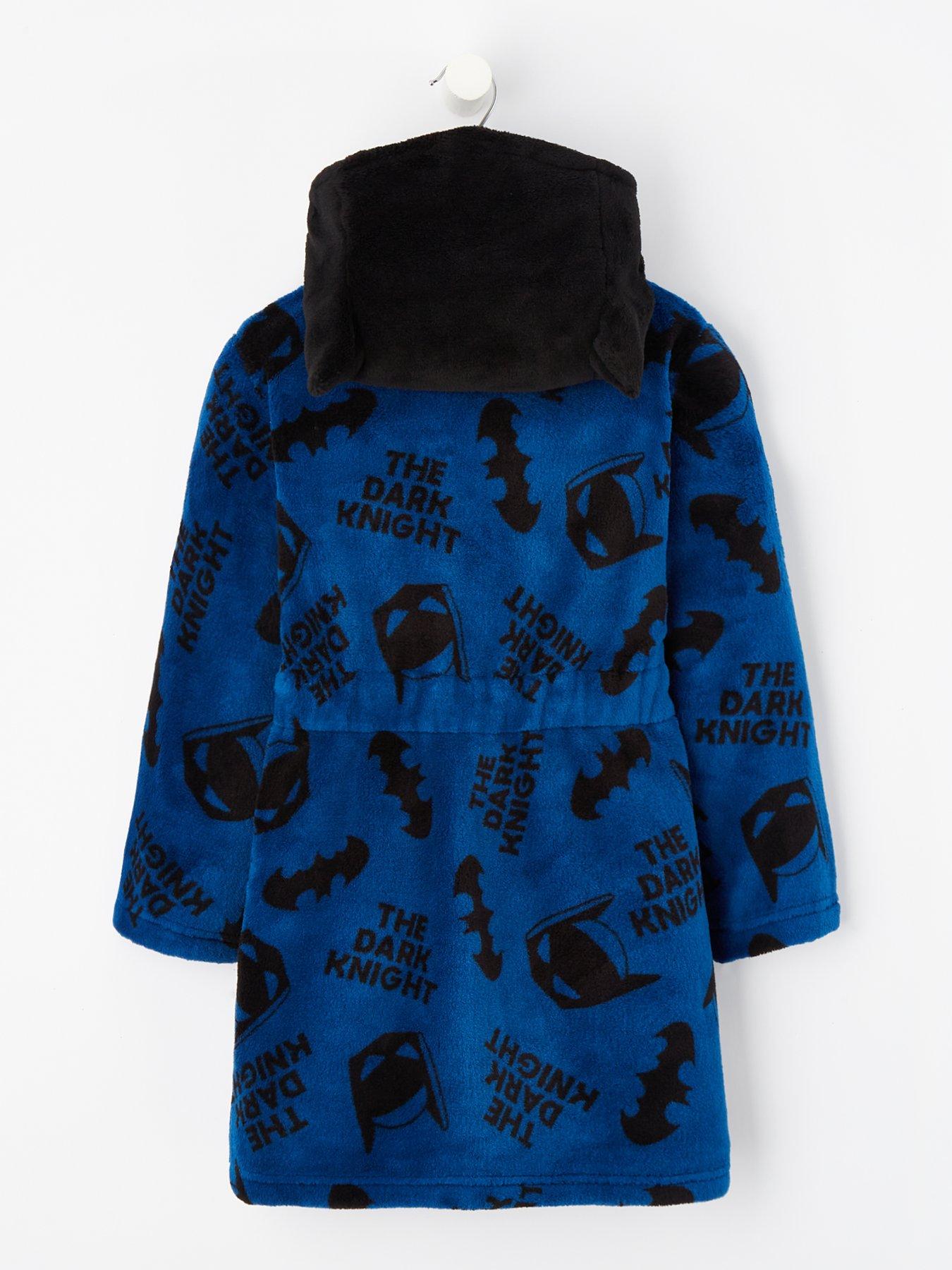 Batman Children's Character Hood Detail Dressing Gown Blue very.co.uk