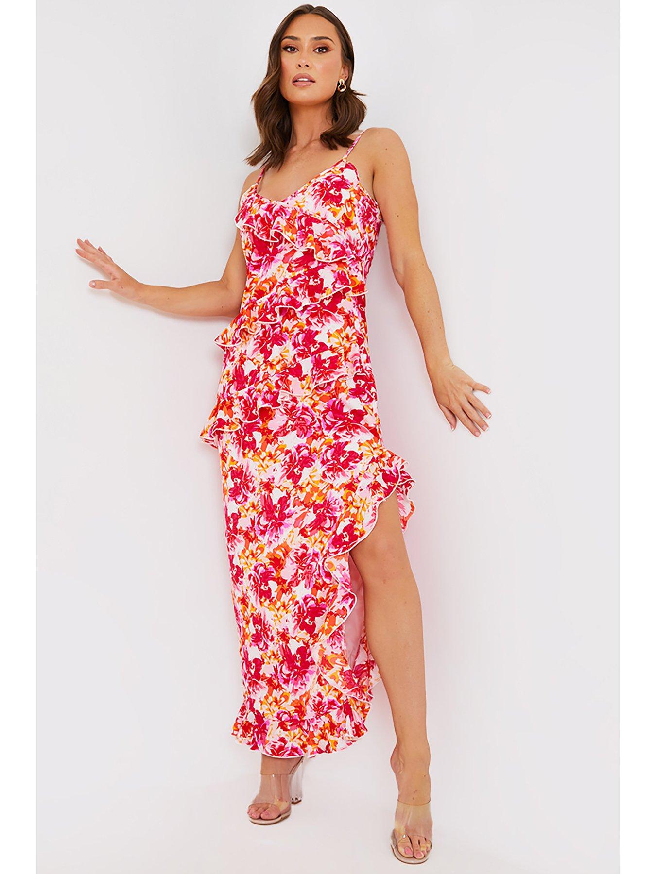 The natasha floral hot sale wrap maxi dress