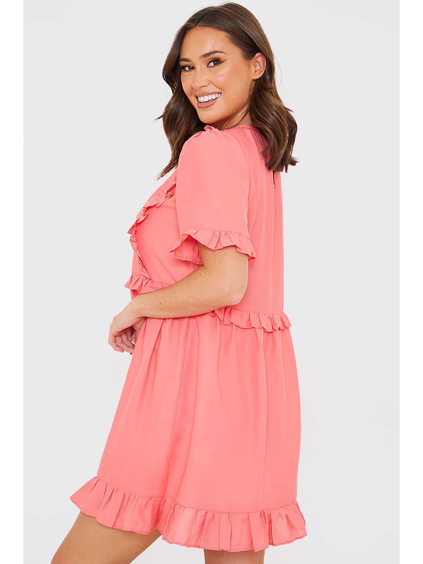 Coral skater clearance dress