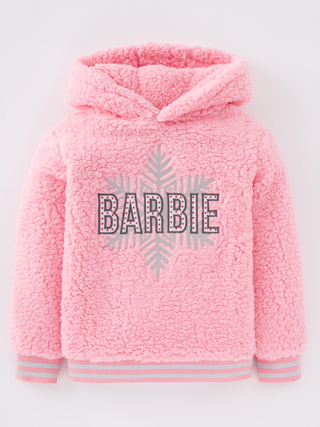 barbie-snowflake-fleece-hoodie-pink