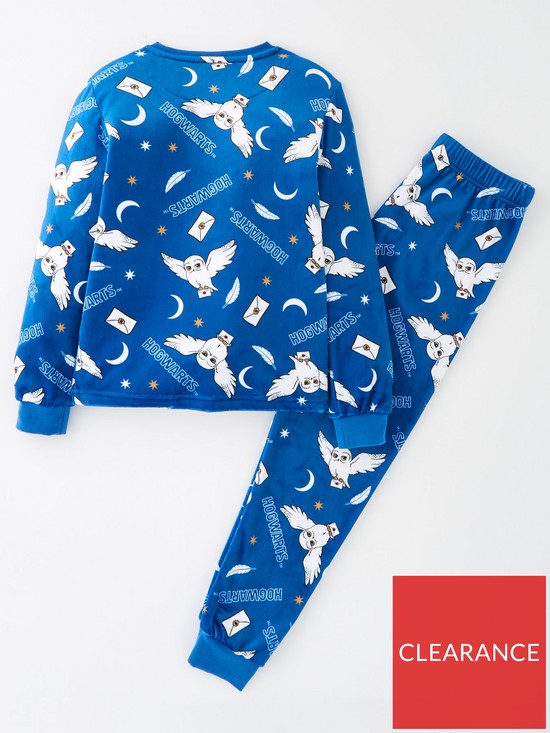 back image of harry-potter-all-over-print-fleece-pyjamas