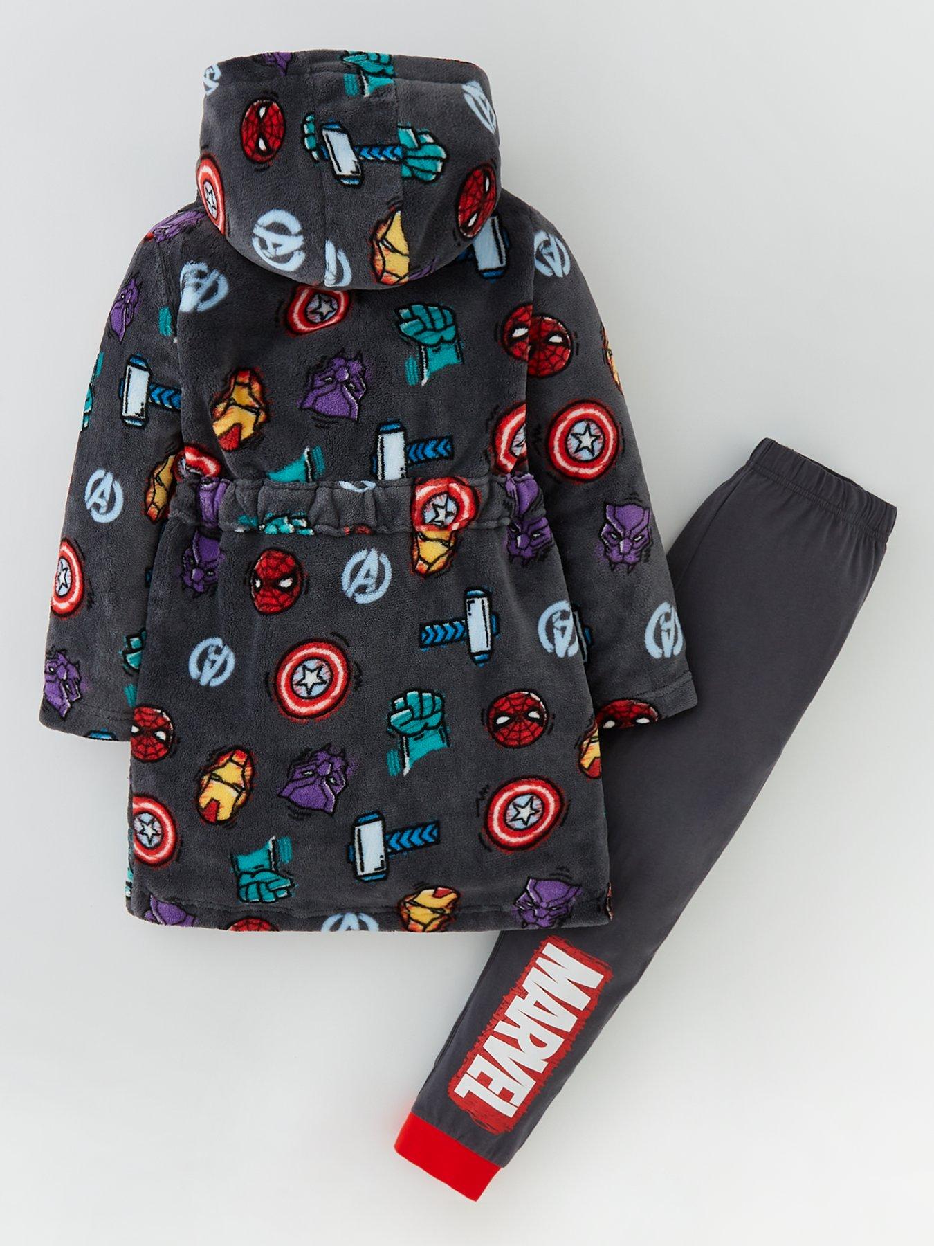 Boys avengers 2024 dressing gown