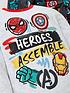  image of marvel-avengers-childrens-3-piece-pjs-and-dressing-gown-set-multi
