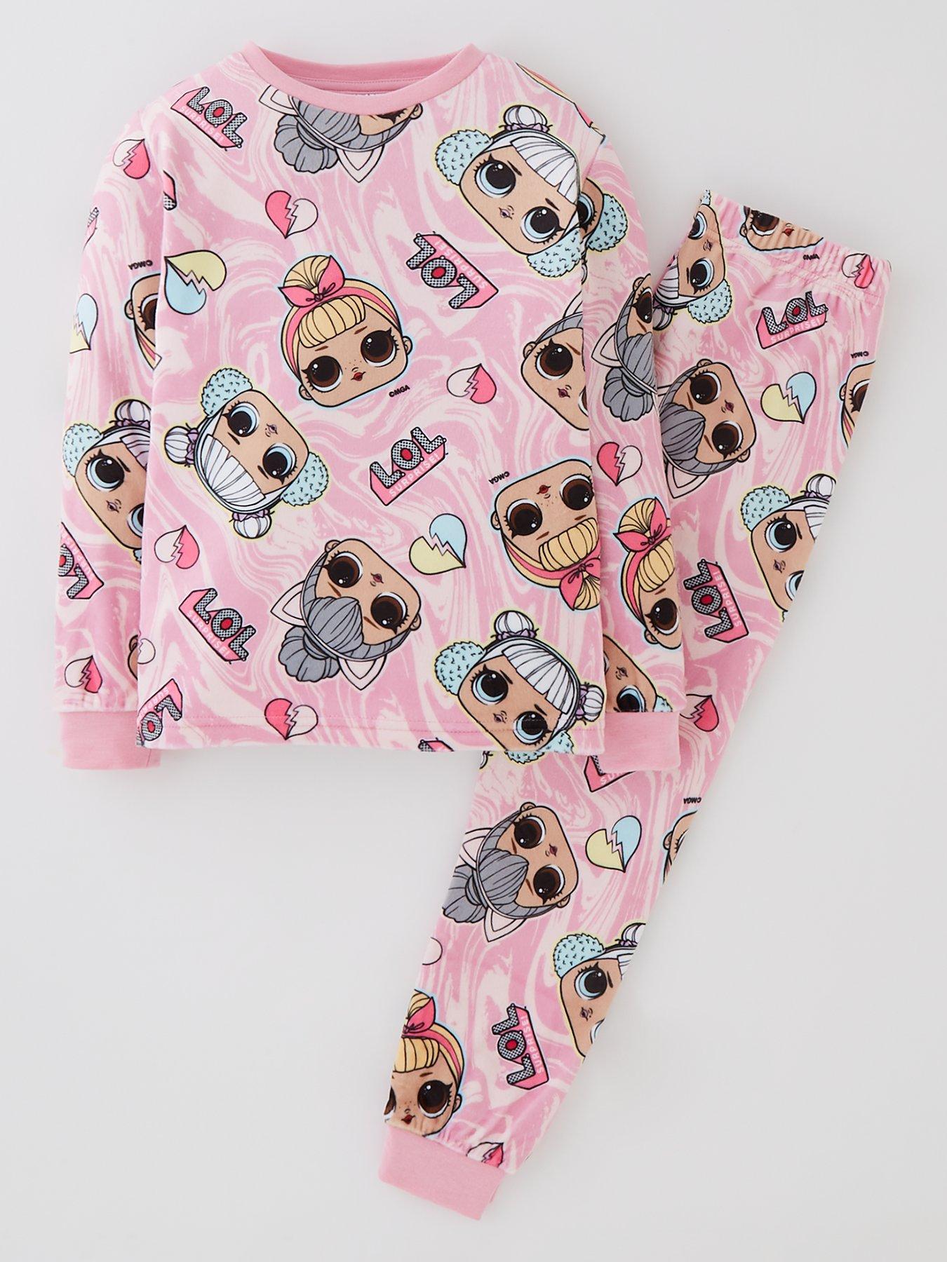 L.O.L Surprise! Marble Print Fleece Pyjamas - Pink