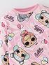  image of lol-surprise-marble-print-fleece-pyjamas-pink