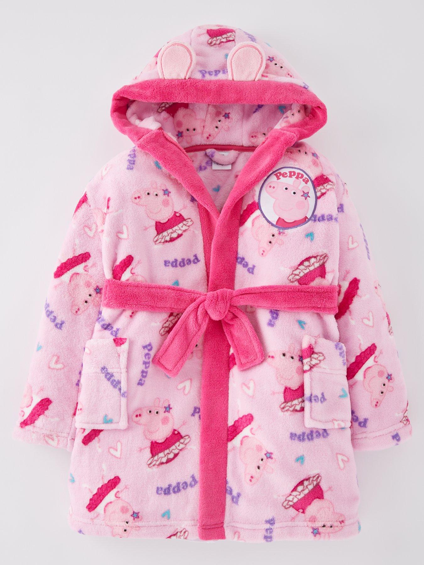 Peppa Pig Hood Detail Dressing Gown Pink very