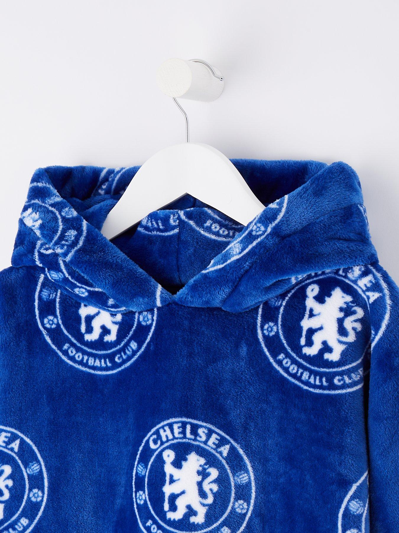 Chelsea Children's Fleece Hooded Blanket Blue Very.co.uk