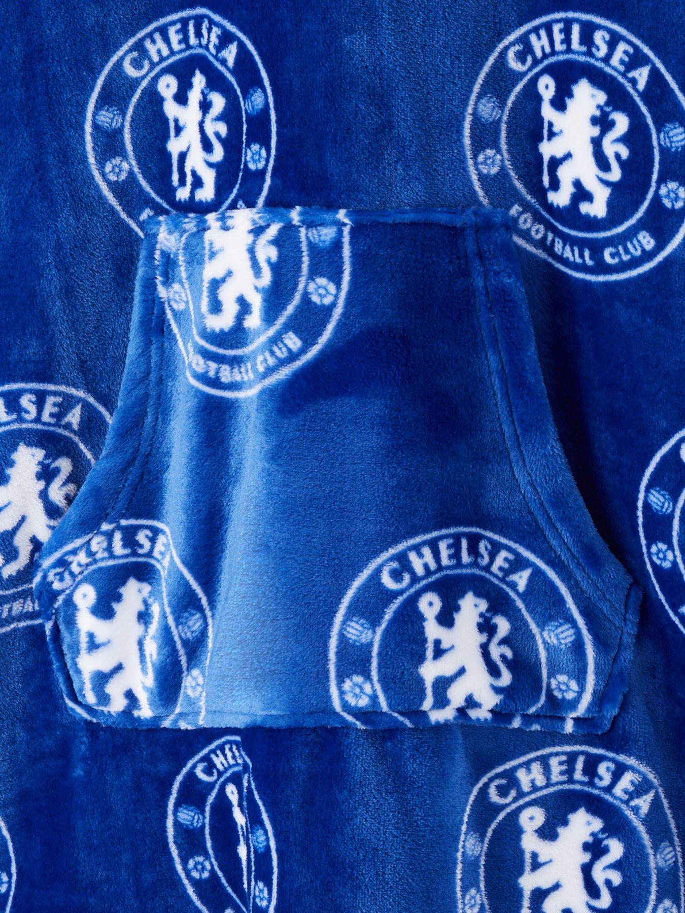 Chelsea Children's Fleece Hooded Blanket Blue Very.co.uk
