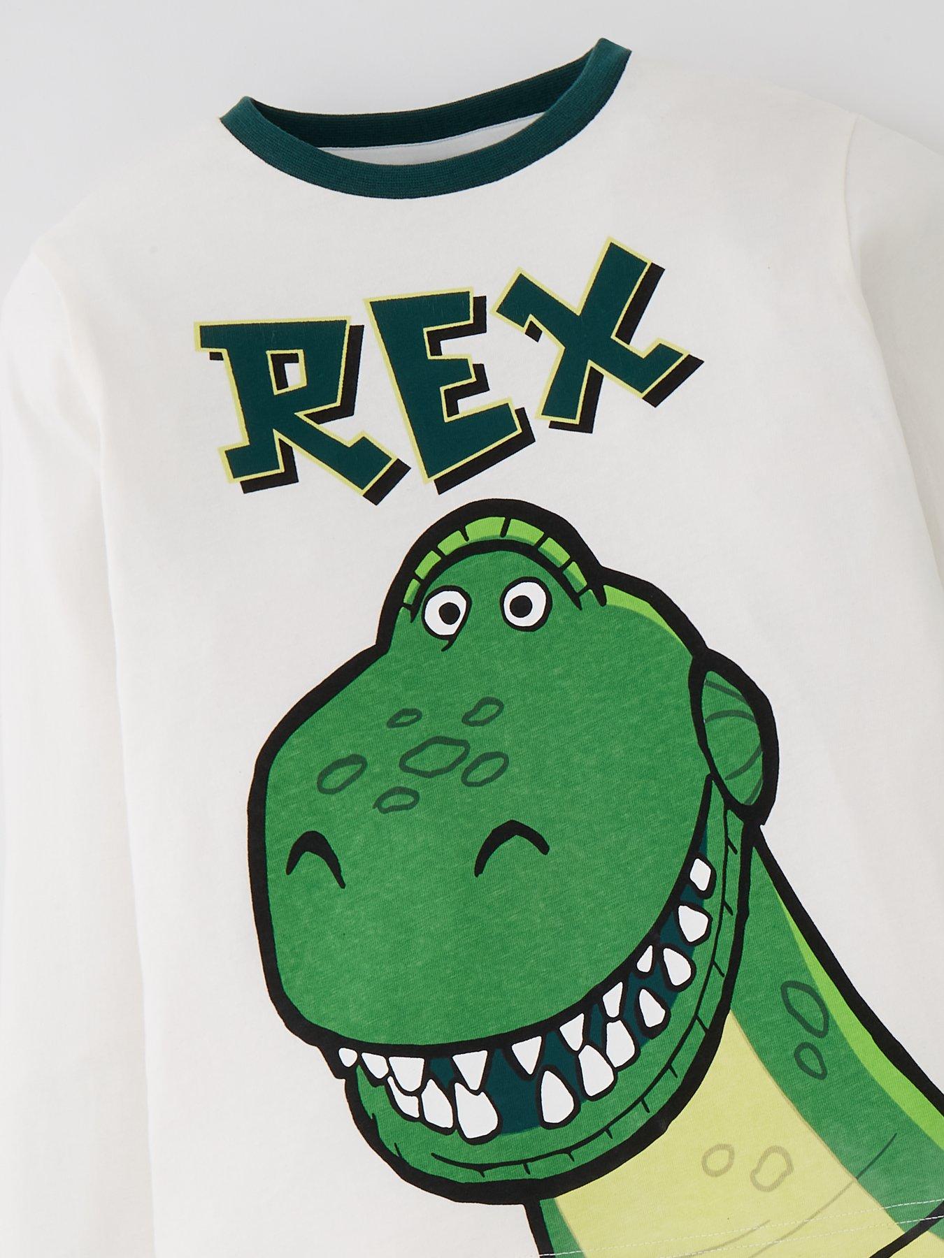 Disney Pixar Rex Childrens Long Sleeve Pyjamas Green