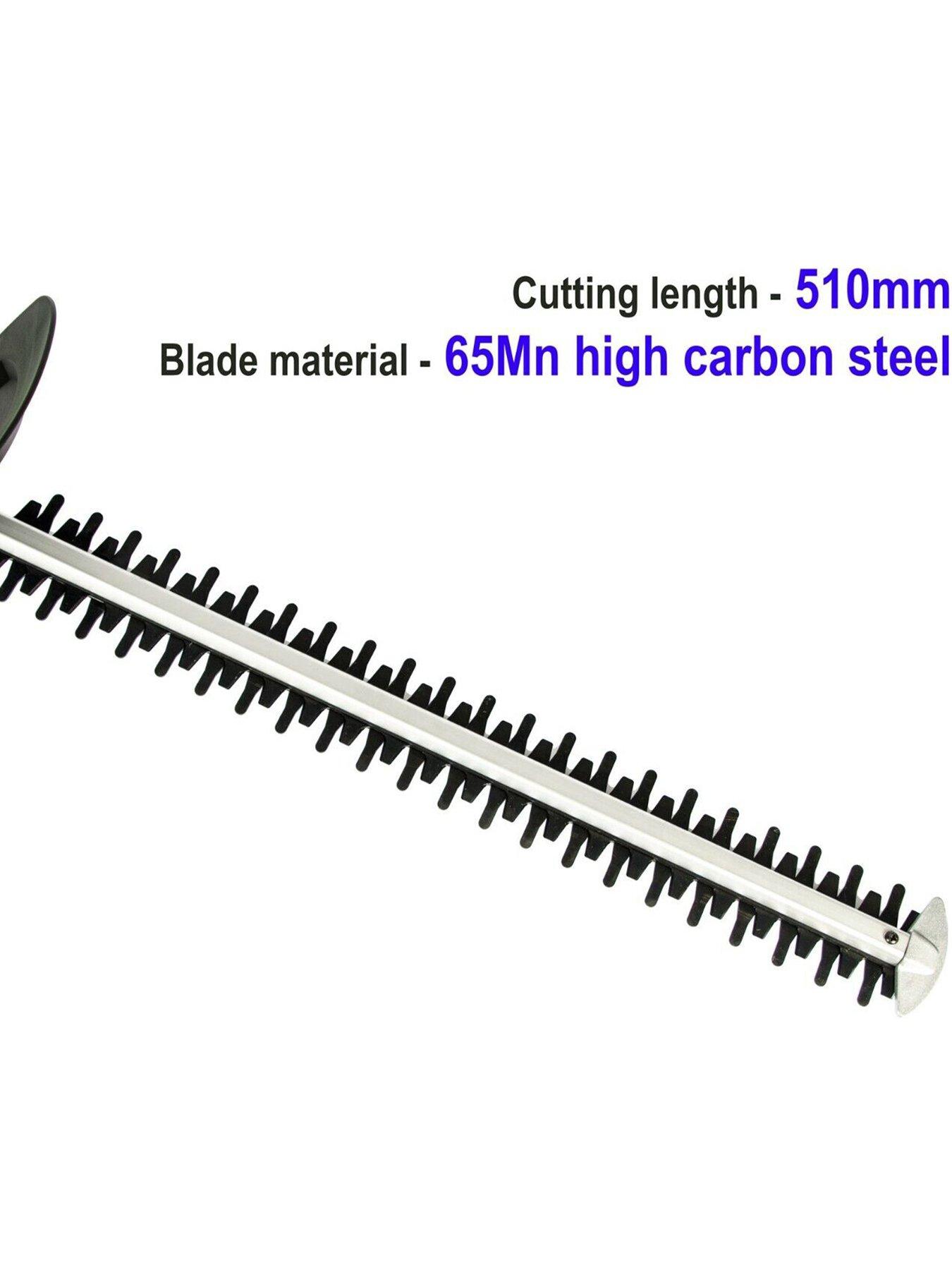 Image 2 of 7 of Mylek Cordless Hedge Trimmer 20V Electric Cutter 4000mAh Lithium-Ion Battery, 51cm Cut Length, 16mm Easy Cut Capacity, Lightweight Garden Handheld