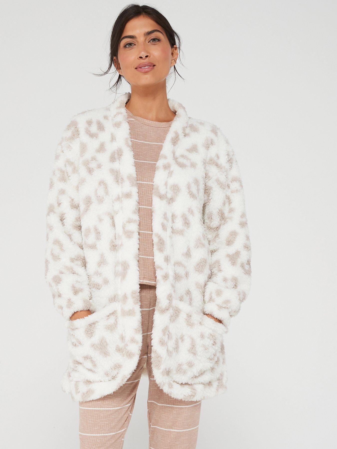 Fleece cardigan womens on sale uk