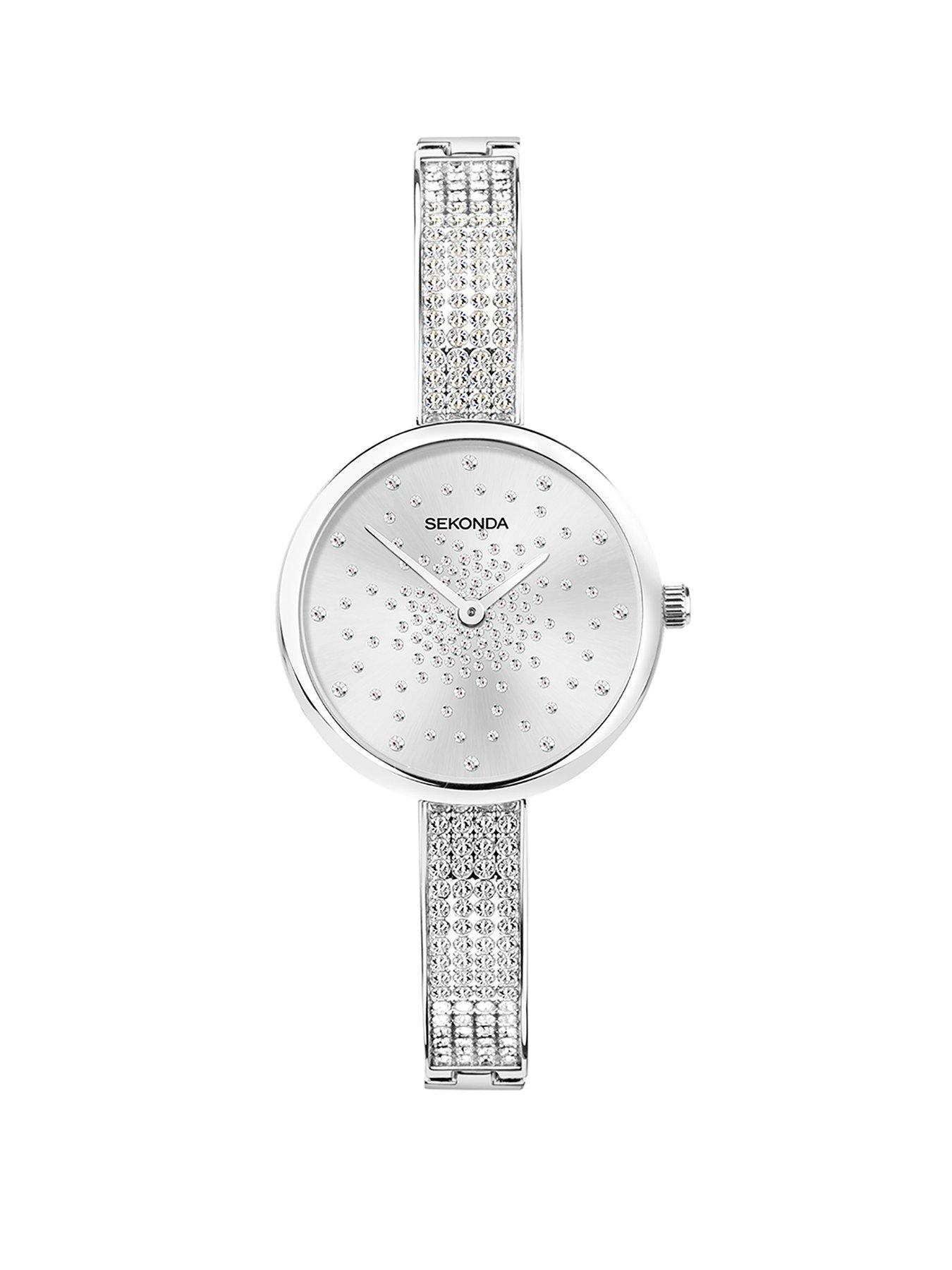 Product photograph of Sekonda Womens Silver Alloy Bracelet Analogue Watch from very.co.uk