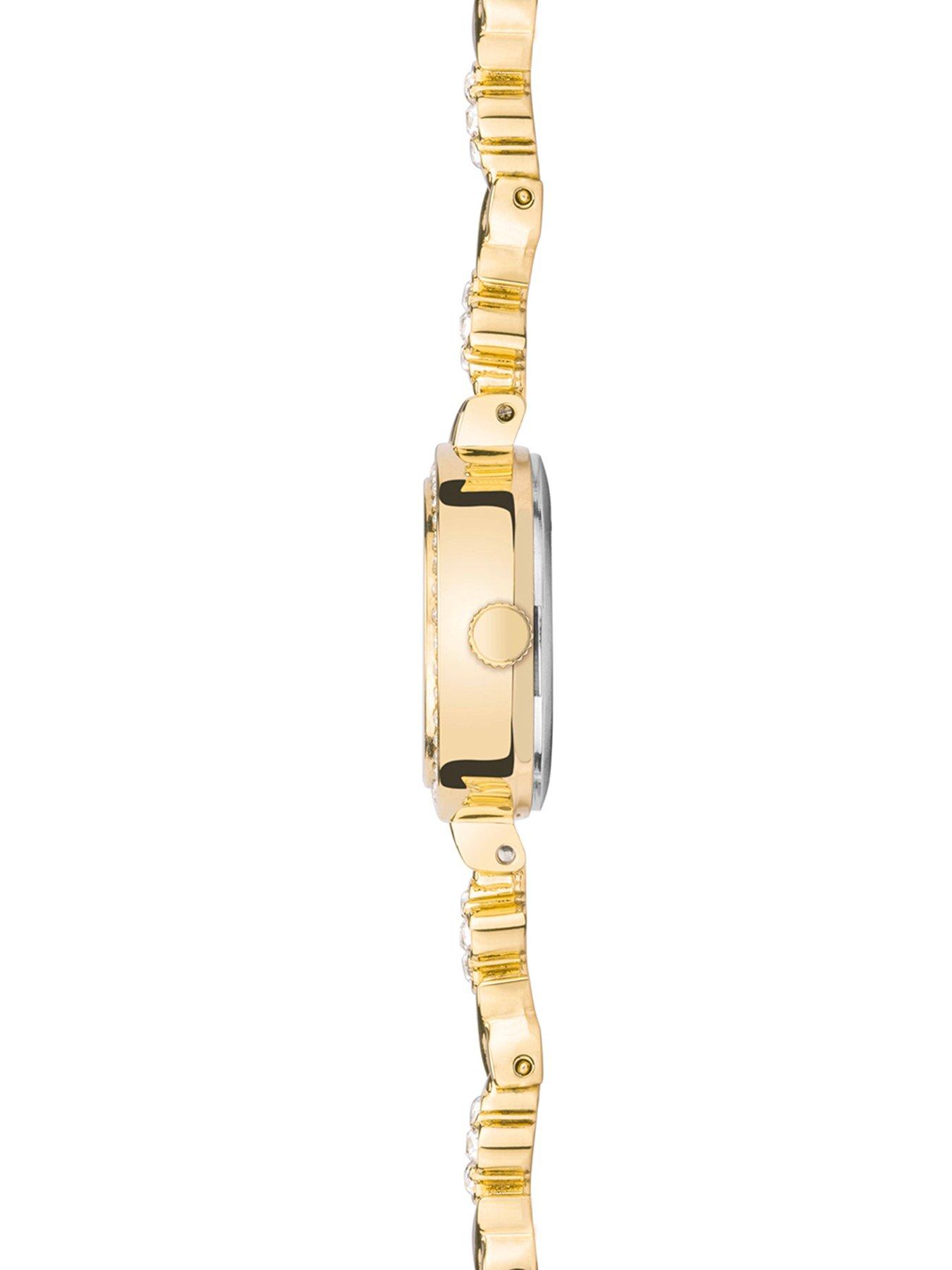 Image 4 of 6 of Sekonda Womens Gold Alloy Bracelet Watch with Silver Dial Gift Set
