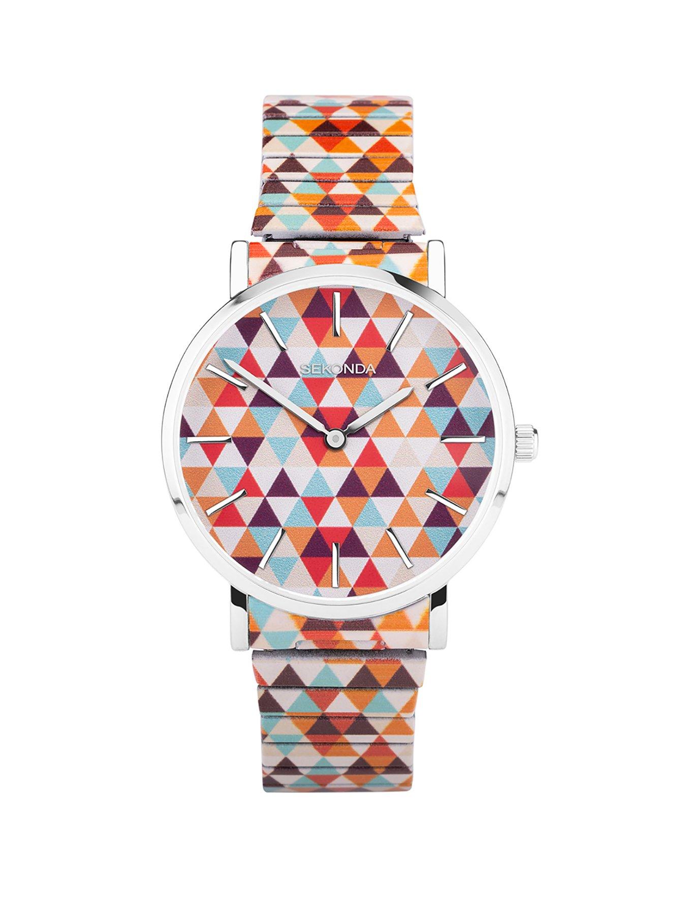 Product photograph of Sekonda Womens Multicolour Stainless Steel Analogue Watch from very.co.uk