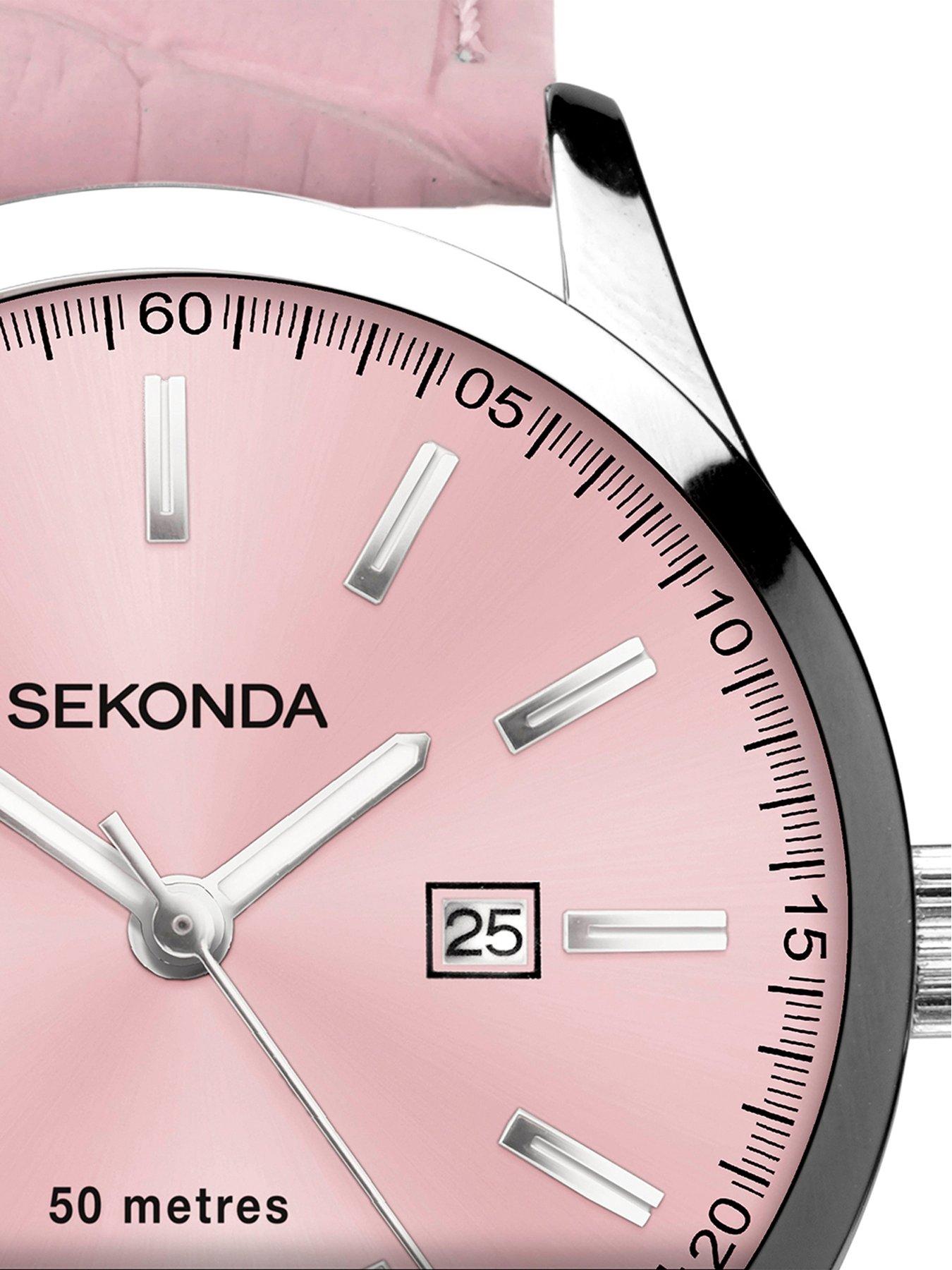 Sekonda Womens Taylor Strap With Dial Analogue Watch - Light Pink | Very