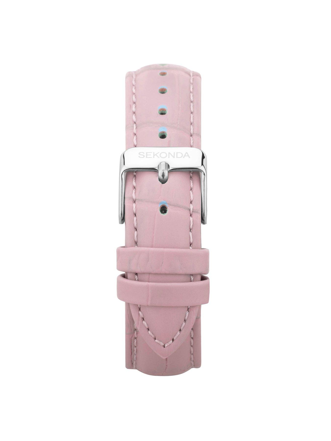 Image 6 of 6 of Sekonda Womens Light Pink Leather Strap Analogue Watch