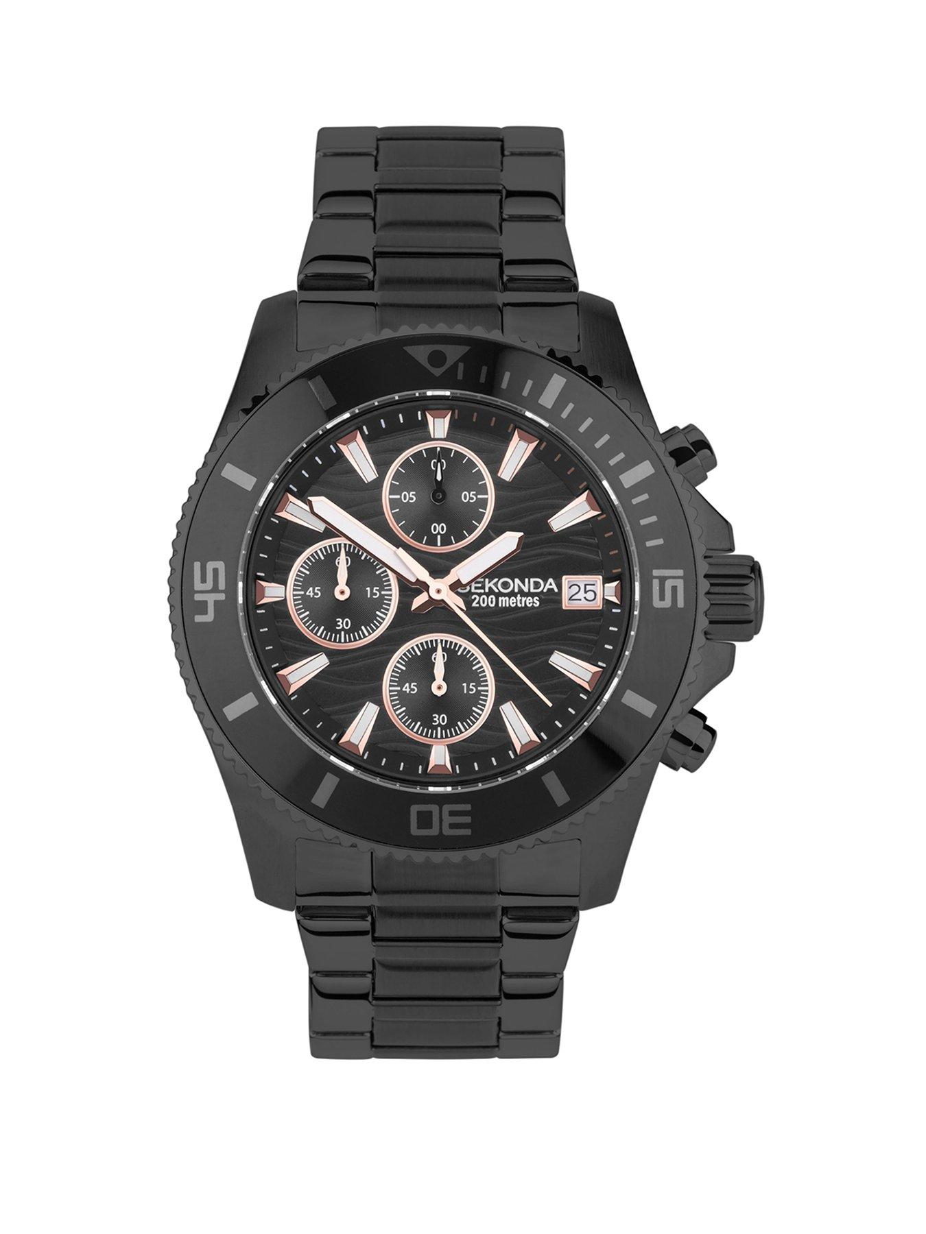 Metal on sale chronograph watch