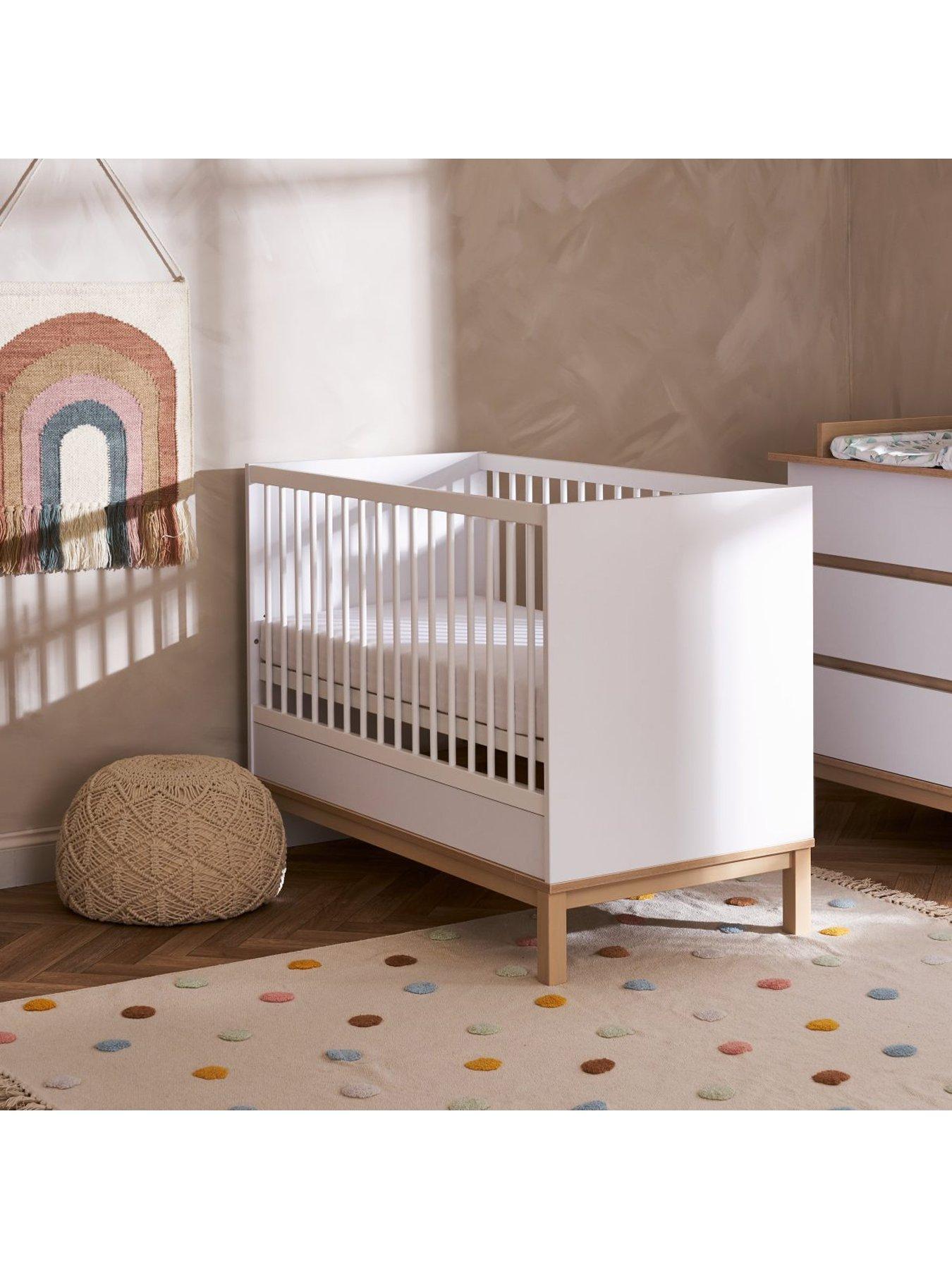 Product photograph of Obaby Astrid Mini Cot Bed - White from very.co.uk