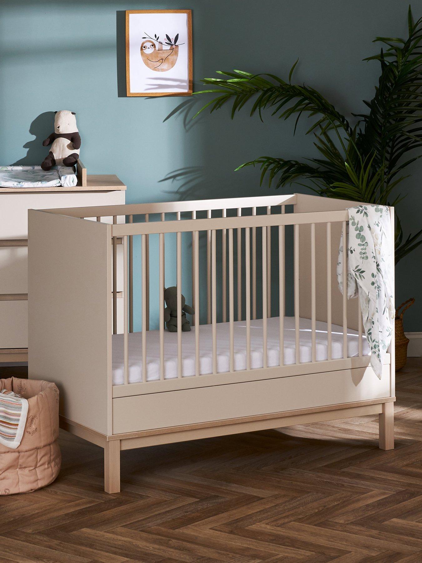 Product photograph of Obaby Astrid Mini Cot Bed - Satin from very.co.uk