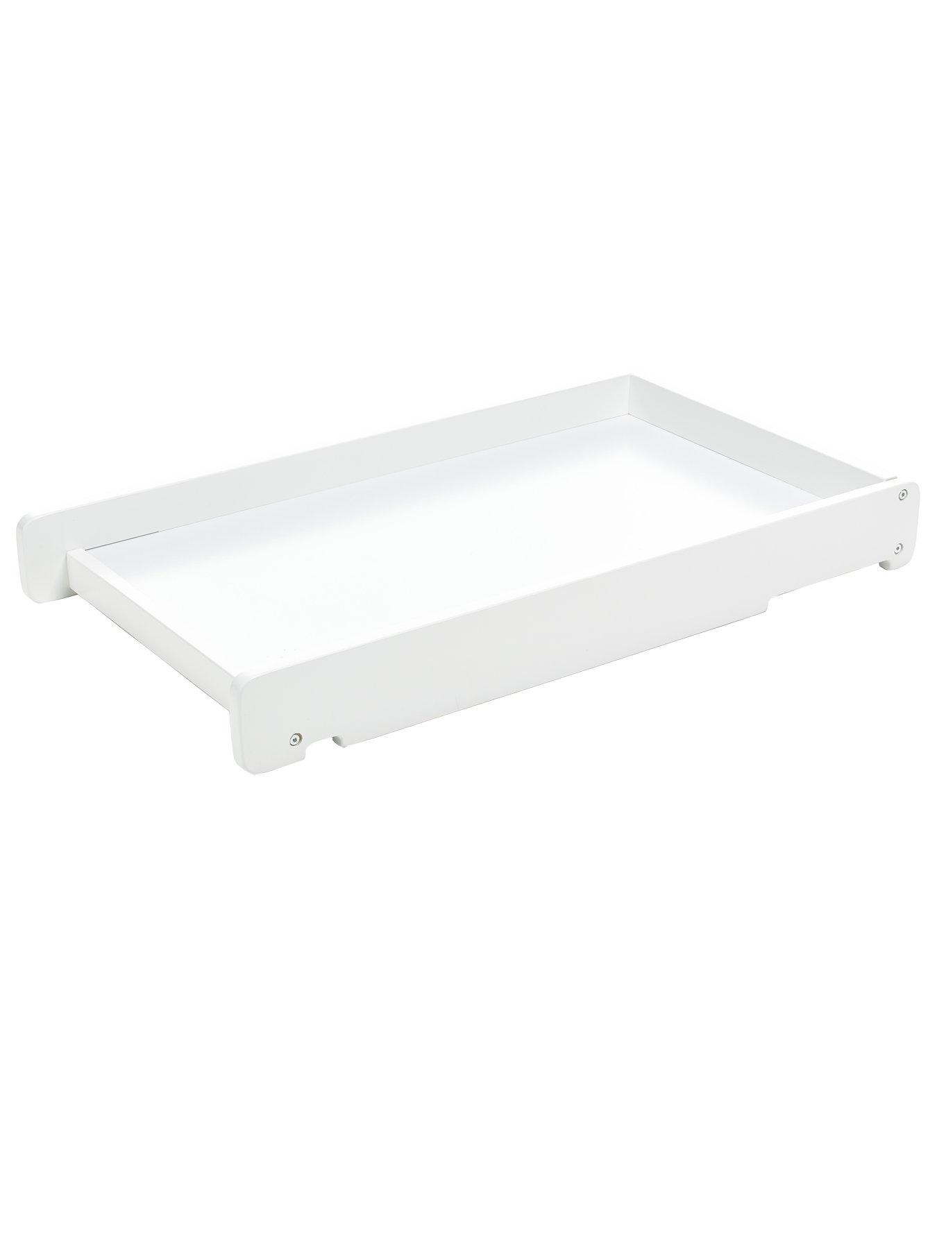 Image 7 of 7 of Obaby Grace Cot Bed, Cot Top Changer + Fibre Mattress - White